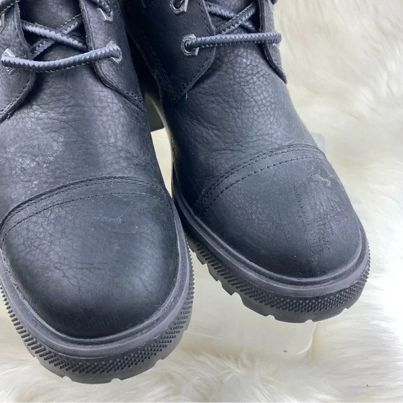 TIMBERLAND SILVER BLOSSOM LACE UP COMBAT BOOTS SIZE 10W - Picture 2 of 14